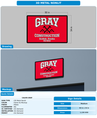 CUSTOM MOCKUP SIGN FOR Calvin Gray