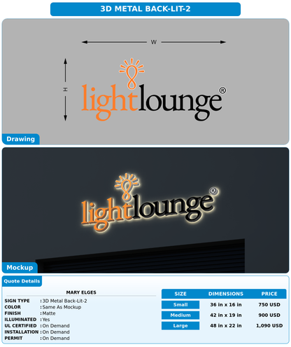 CUSTOM MOCKUP SIGN FOR Mary Elges