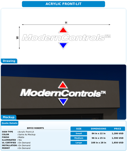 CUSTOM MOCKUP SIGN FOR Bryce Roberts