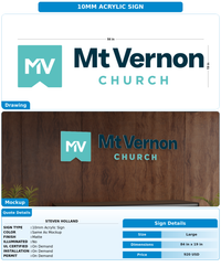 CUSTOM MOCKUP SIGN FOR Steven Holland