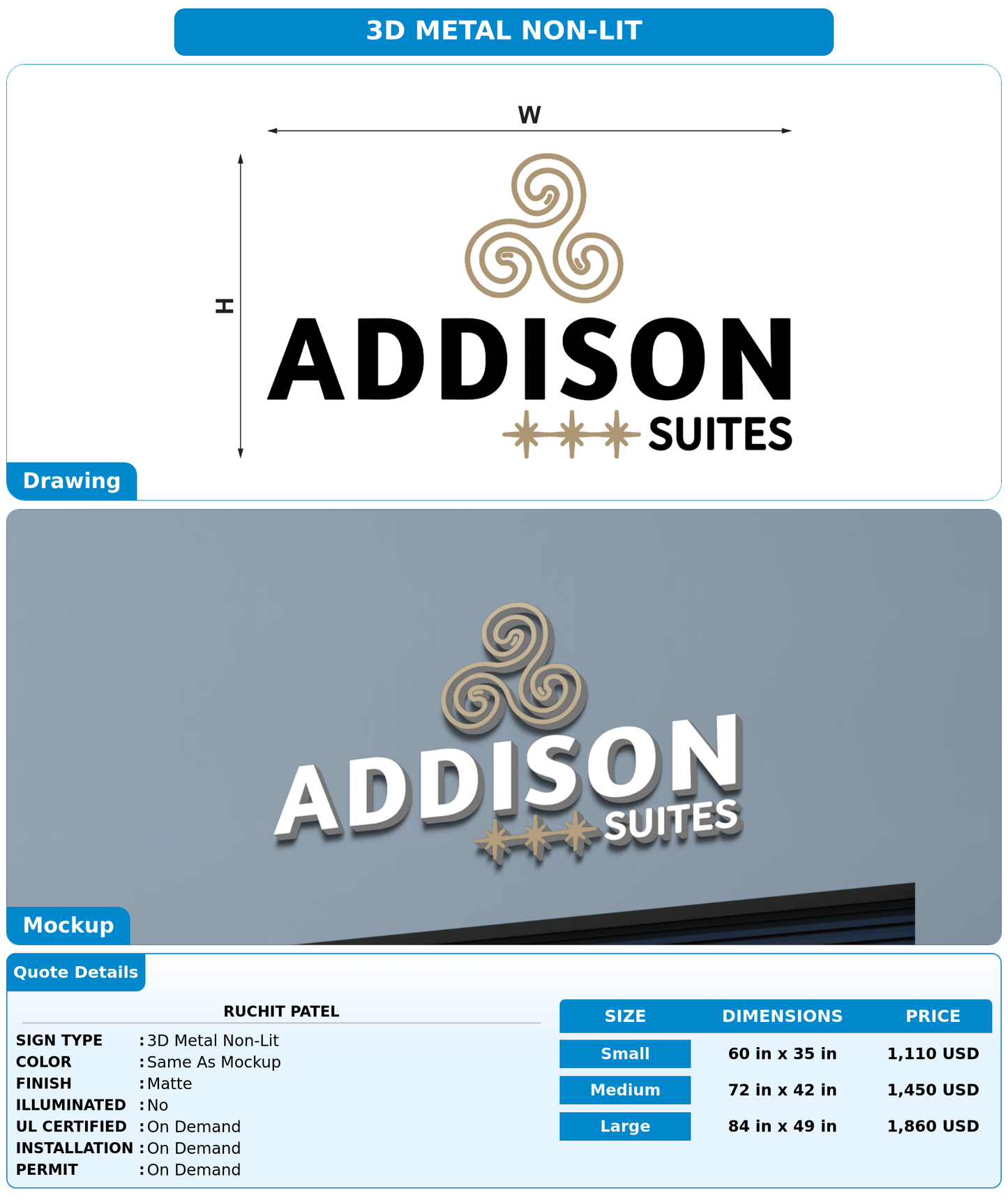 CUSTOM MOCKUP SIGN FOR Ruchit Patel