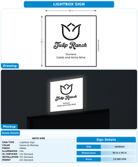 CUSTOM MOCKUP SIGN FOR Anita Nine