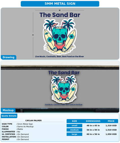 CUSTOM MOCKUP SIGN FOR Caylah Palmer