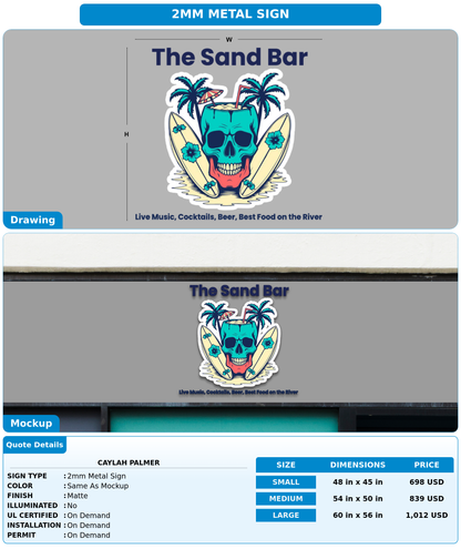 CUSTOM MOCKUP SIGN FOR Caylah Palmer
