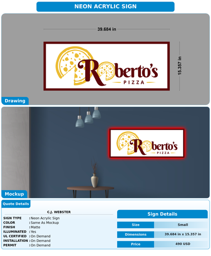 CUSTOM MOCKUP SIGN FOR C.J. Webster