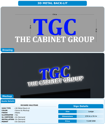 CUSTOM MOCKUP SIGN FOR Richard Halstead