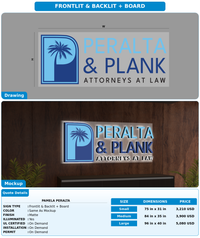 CUSTOM MOCKUP SIGN FOR Pamela Peralta