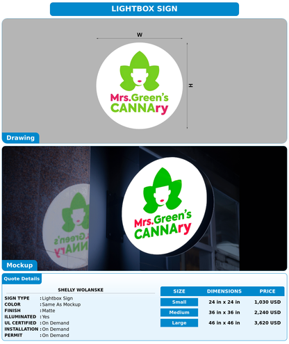 CUSTOM MOCKUP SIGN FOR Shelly wolanske