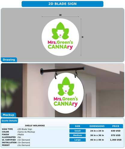 CUSTOM MOCKUP SIGN FOR Shelly wolanske