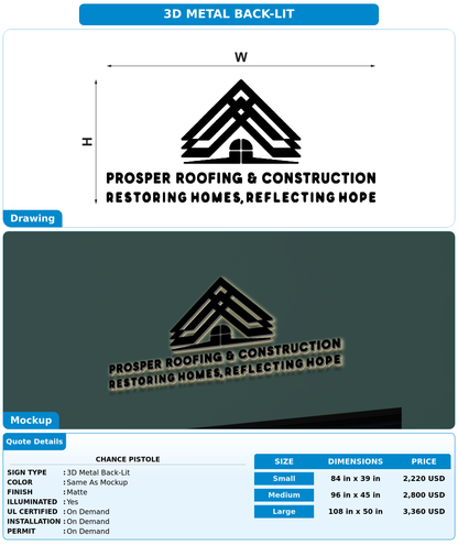 CUSTOM MOCKUP SIGN FOR Chance Pistole