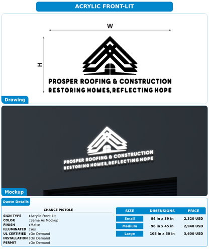 CUSTOM MOCKUP SIGN FOR Chance Pistole