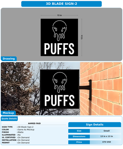 CUSTOM MOCKUP SIGN FOR Ahmed Faid