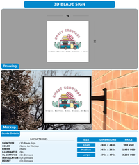 CUSTOM MOCKUP SIGN FOR Dayra Torres