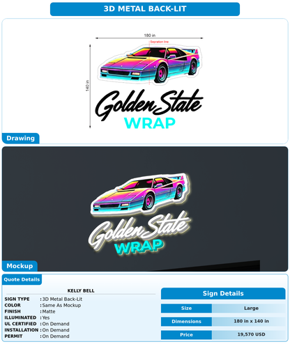 CUSTOM MOCKUP SIGN FOR Kelly Bell