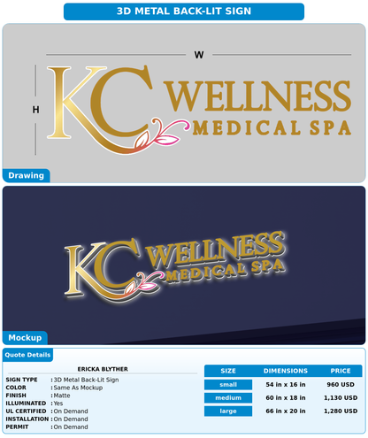 CUSTOM MOCKUP SIGN FOR Ericka Blyther