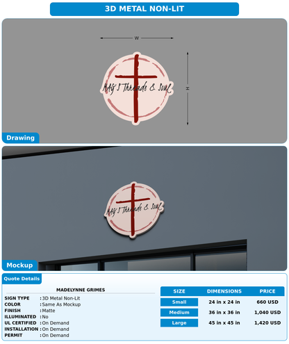 CUSTOM MOCKUP SIGN FOR Madelynne Grimes