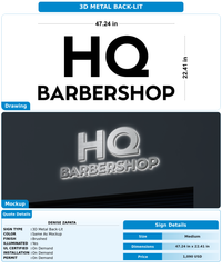 CUSTOM MOCKUP SIGN FOR Denise Zapata