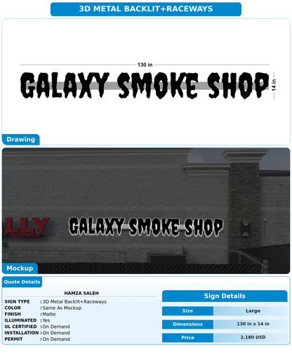 CUSTOM MOCKUP SIGN FOR Hamza saleh