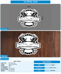 CUSTOM MOCKUP SIGN FOR Casey Hogan
