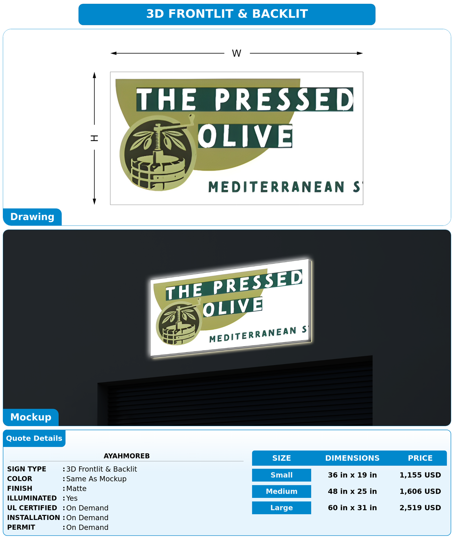 CUSTOM MOCKUP SIGN FOR Ayahmoreb