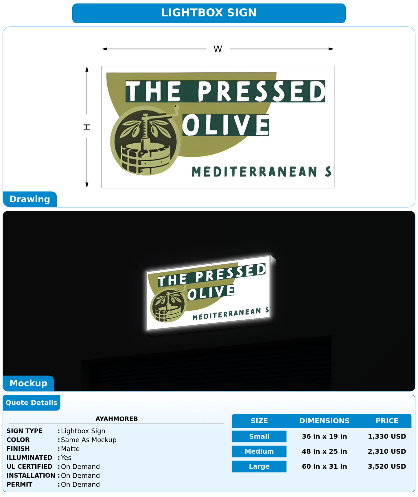 CUSTOM MOCKUP SIGN FOR Ayahmoreb