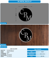 CUSTOM MOCKUP SIGN FOR CARLY CALLOWAY