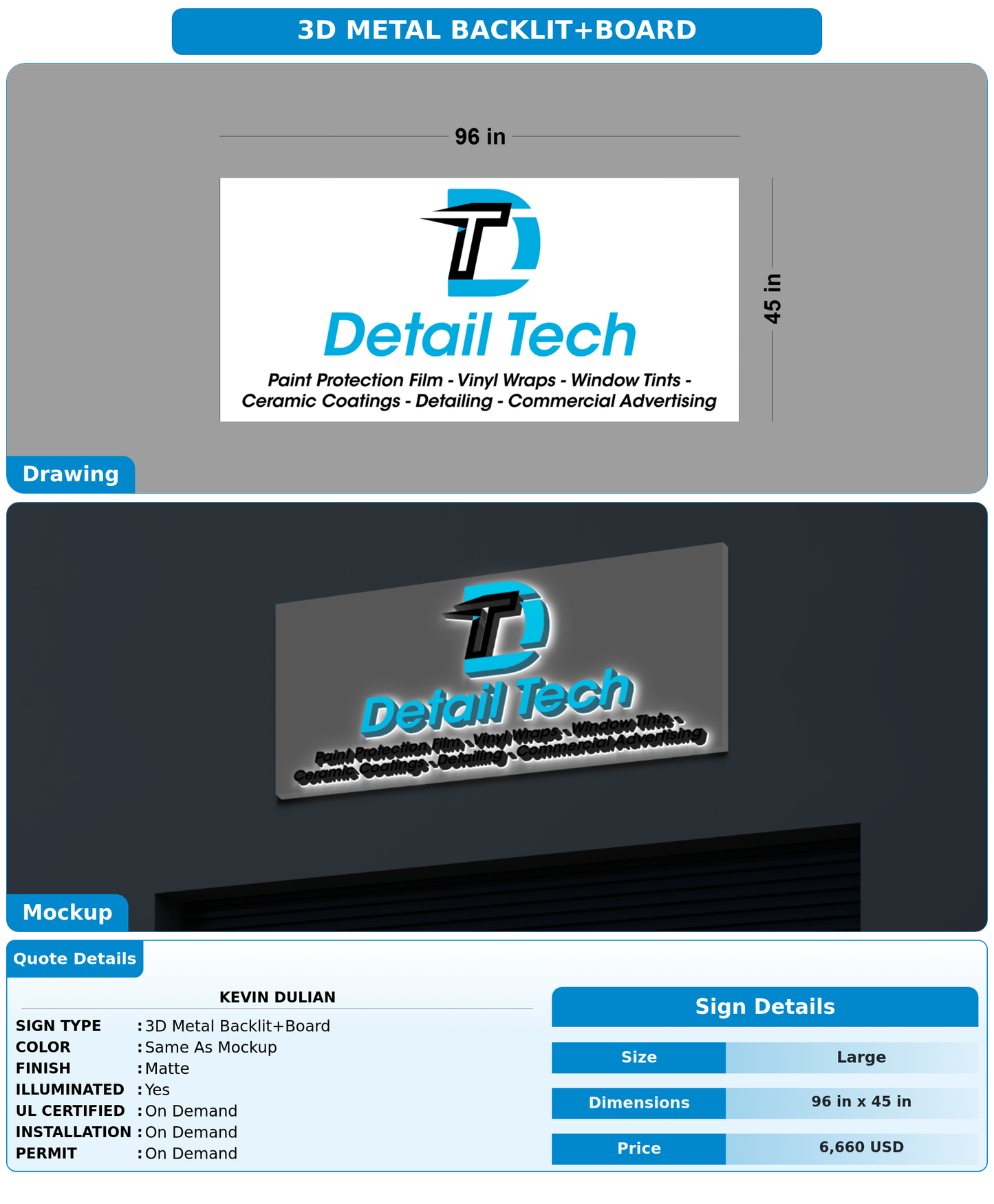 CUSTOM MOCKUP SIGN FOR Kevin Dulian