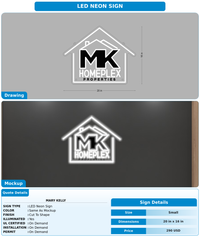 CUSTOM MOCKUP SIGN FOR Mary kelly