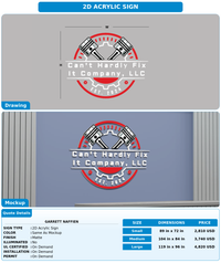 CUSTOM MOCKUP SIGN FOR Garrett Naffien