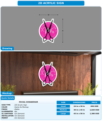 CUSTOM MOCKUP SIGN FOR Michal Shinaberger