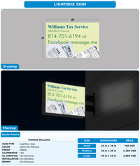 CUSTOM MOCKUP SIGN FOR THOMAS WILLIAMS