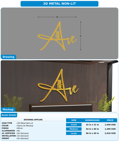 CUSTOM MOCKUP SIGN FOR DEVONNA APPLING