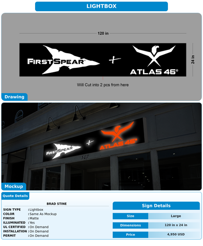 CUSTOM MOCKUP SIGN FOR Brad Stine