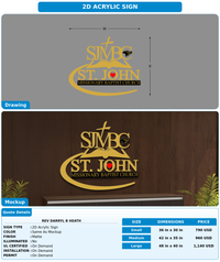 CUSTOM MOCKUP SIGN FOR Rev Darryl B Heath