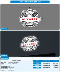 CUSTOM MOCKUP SIGN FOR Lizbeth Alvarez