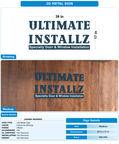 CUSTOM MOCKUP SIGN FOR Joanna Navarro