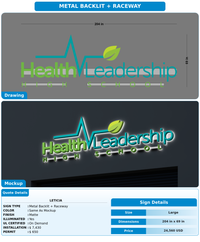 CUSTOM MOCKUP SIGN FOR leticia
