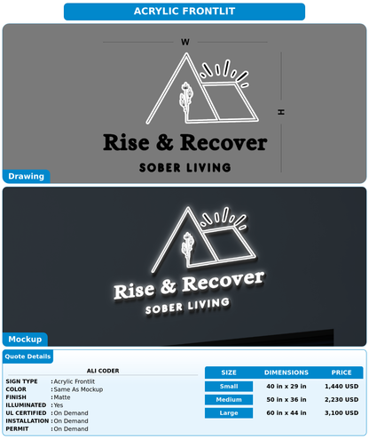 CUSTOM MOCKUP SIGN FOR Ali Coder