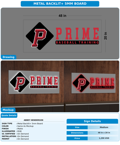 CUSTOM MOCKUP SIGN FOR Abbey Henderson
