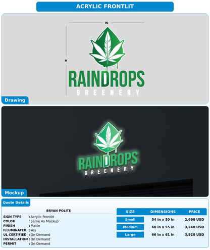 CUSTOM MOCKUP SIGN FOR bryan polite
