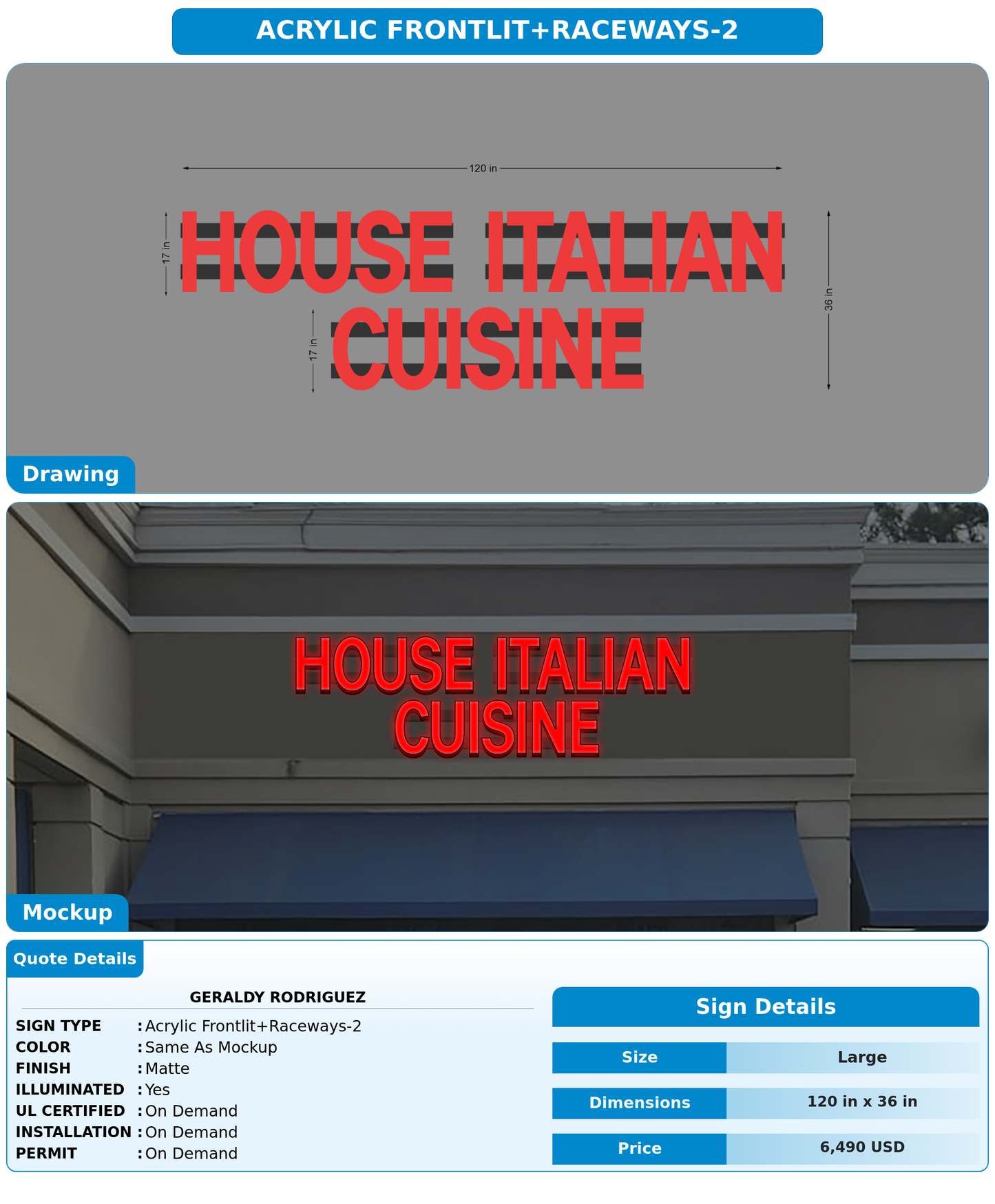 CUSTOM MOCKUP SIGN FOR Geraldy Rodriguez