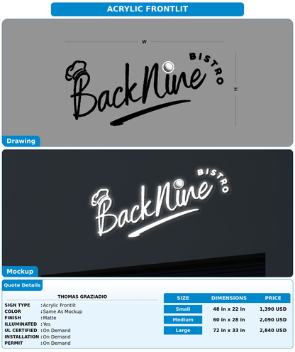 CUSTOM MOCKUP SIGN FOR Thomas Graziadio