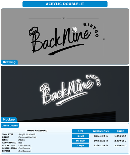 CUSTOM MOCKUP SIGN FOR Thomas Graziadio