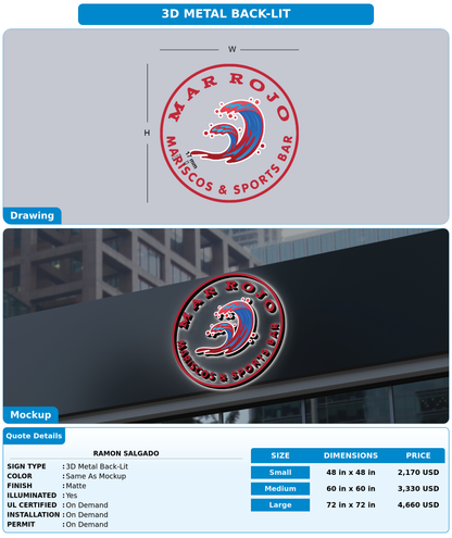 CUSTOM MOCKUP SIGN FOR Ramon Salgado