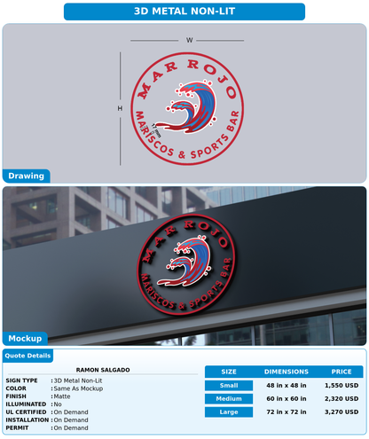 CUSTOM MOCKUP SIGN FOR Ramon Salgado