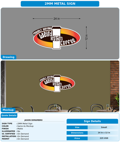 CUSTOM MOCKUP SIGN FOR Jason DiMambro