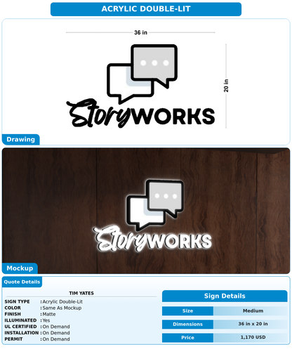 CUSTOM MOCKUP SIGN FOR Tim Yates