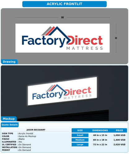 CUSTOM MOCKUP SIGN FOR Jason Becquart