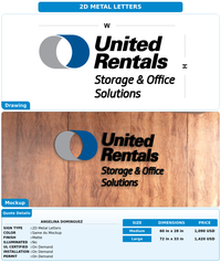 CUSTOM MOCKUP SIGN FOR Angelina Dominguez