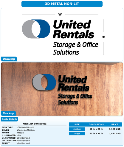 CUSTOM MOCKUP SIGN FOR Angelina Dominguez